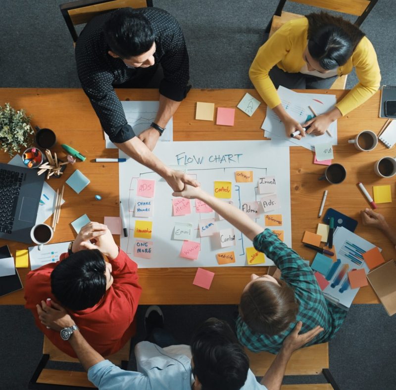 Top,Down,Aerial,View,Of,Professional,Business,People,Hands,Making Top,Down,Aerial,View,Of,Professional,Business,People,Hands,Making